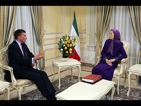 Maryam Rajavi and David Jones MP from UK meet in Auvers sur Oise