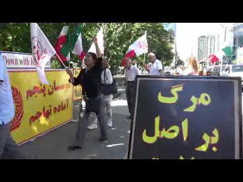 آکسیون اعتراضی ایرانیان آزاده در تورنتو همزمان با مذاکرات اتمی آخوندها -۱۵مرداد۱۴۰۱