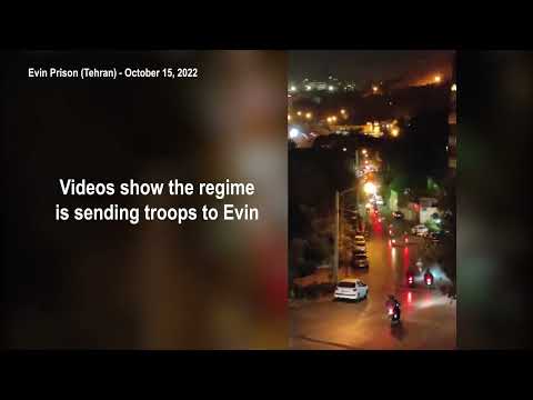 Fire, smoke, and gunfire at Tehran’s Evin Prison | October 15, 2022 | Iran protests