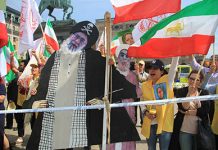 Iranianët tubim në Suedi për të denoncuar ardhjen e Javad Zarif