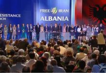 Fatmir Mediu, Kryetari I Partisë Republikane të Shqipërisë, foli në tubimin “Irani i Lirë” në Paris më 1 korrik