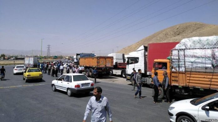 nationwide-truck-drivers-strike-in-Iran