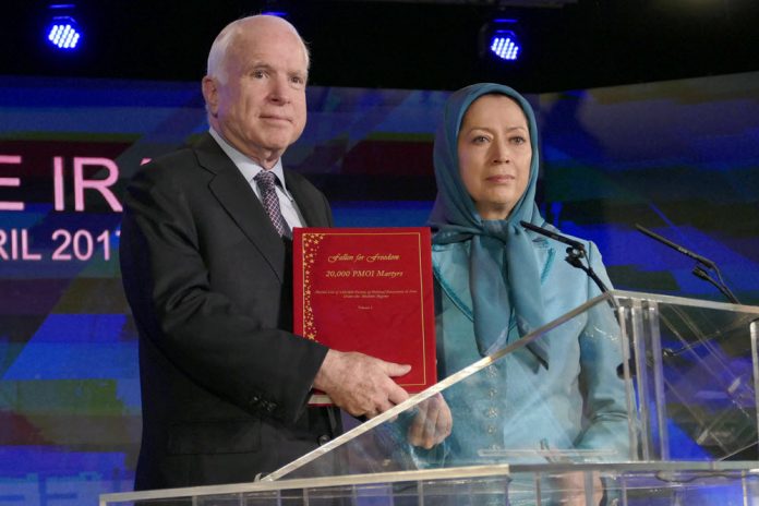 Iran-Opposition-President-Maryam-Rajavi-Pays-Tribute-to-Senator-John-Mccain
