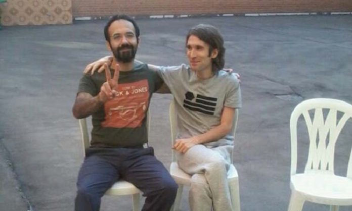 Soheil_Arabi_and_Arash_Sadeghi_in_Evin_prison-Tehran-Iran_File_photo