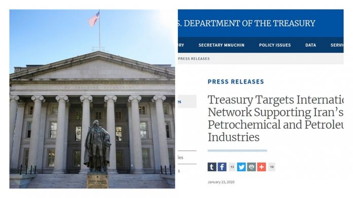 US_Treasury_Sanctions_Iran_Regimes_Petrochemical_Petroleum_Network