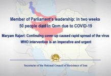 Anëtari i Lidershipit të Parlamentit: Në dy Javë, 50 Njerëz Vdiqën në Qom për Shkak të Covid-19