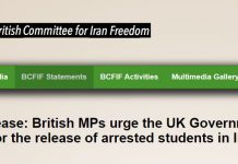 Njoftim për shtyp: Përfaqësuesit britanikë i kërkojnë qeverisë së Mbretërisë së Bashkuar të veprojë urgjentisht për lirimin e studentëve të arrestuar në Iran