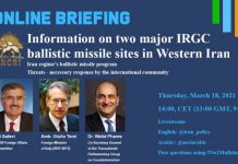 Seancë Informuese Online – Kërcënimet e Programit të Raketave Balistike të Regjimit Iranian – Përgjigjja e Domosdoshme nga Komuniteti Ndërkombëtar