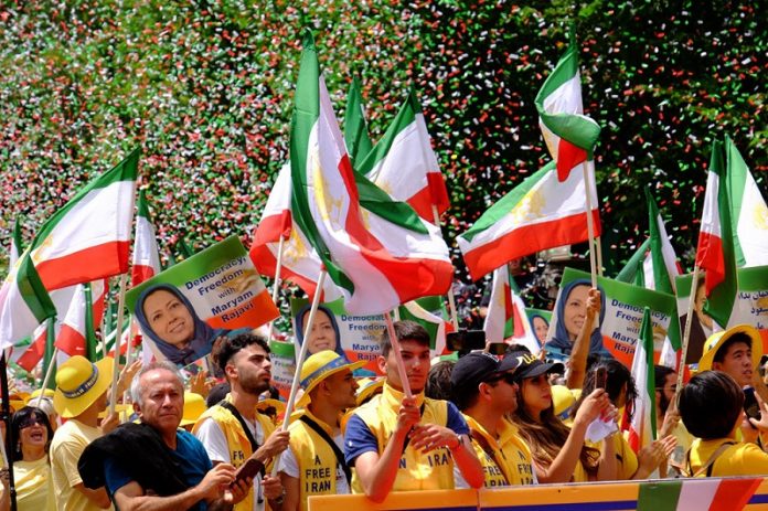 The-Iranian-supporters-MEK-NCRI-a-Free-Iran-with-Maryam-Rajavi-in-a-rally-file-photo