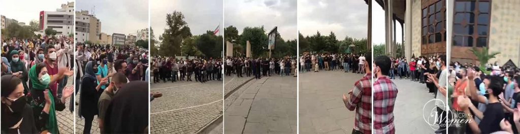 Tehran youths hold gathering in solidarity with the Khuzestan uprising