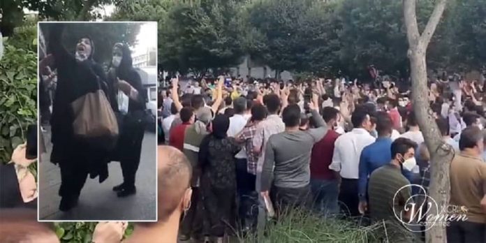 Demonstrations-in-Miandoab-Inset-a-woman-in-Tabriz-protests-min