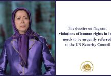 Znj. Maryam Rajavi Komente Pas SEC të OKB -së. Raport i Përgjithshëm i Asamblesë së Përgjithshme, mbi Situatën e të Drejtave të Njeriut në Iran: