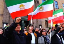 Protestuesit Iranianë i Kundërvihen Shfaqjes së MOIS Jashtë Gjykatës së Stokholmit ku po Gjykohet Hamid Noury