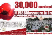 Ekspozitë në washington DC për të Treguar Shkeljet e të Drejtave në Iran, Thirrje për Ndalimin e Hyrjes së Presidentit të Regjimit, Raisi, në SHBA