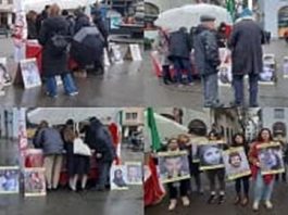 Mbështetësit e Rezistencës Iraniane mbajtën një ekspozitë në mbështetje të Revolucionit të Iranit