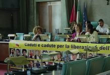 Mbledhja në mbështetje të luftës së grave iraniane për liri dhe demokraci në Pescara, Itali