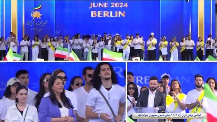Iranian youth at the Free Iran rally