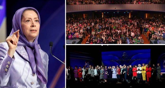 Maryam-Rajavis-Speech-at-International-Womens-Day-Conference-in-Paris-2024 Roli i grave në rezistencën iraniane: Muxhahedine të Popullit të Iranit (Mek)