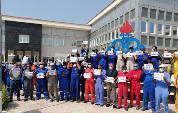 iran-lavan-workers-protests Protestat vazhduan më 8 gusht në mes të goditjeve vdekjeprurëse në të gjithë Iranin