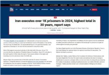 Irani ekzekuton mbi 1 mijë të burgosur në 2024 Raporti i NCRI-së zbulon mbi 1000 ekzekutime në Iran në 2024