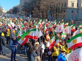 Mijëra iranianë marshojnë në Uashington për të mbështetur Rezistencën iraniane