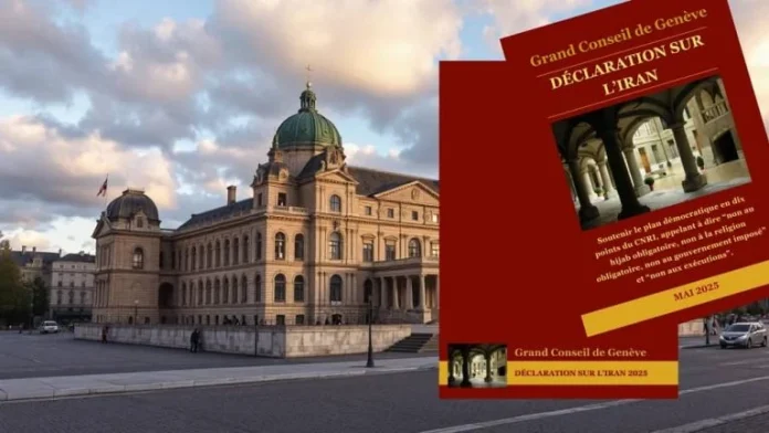 Shumica e Këshillit të Madh të Gjenevës Deklaron Mbështetje për Luftën e Popullit Iranian për Liri