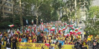 Mijëra iranianë amerikanë dhe dinjitarë ndërkombëtarë protestuan në Nju Jork