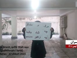Slogani “Vdekje tiranit, qoftë Shah apo udhëheqës” është një manifest historik i rezistencës iraniane