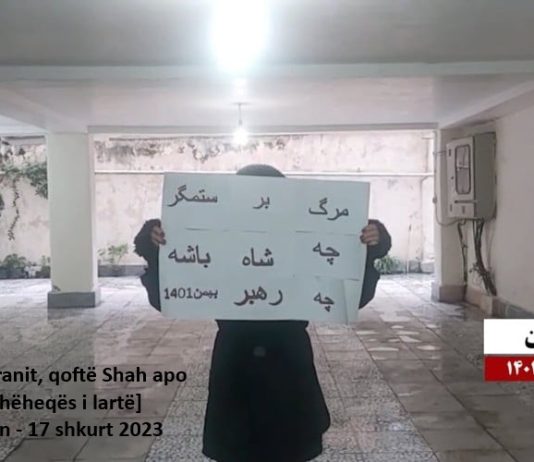 Slogani “Vdekje tiranit, qoftë Shah apo udhëheqës” është një manifest historik i rezistencës iraniane