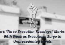 Fushata “Jo ekzekutimeve të martave” në Iran arrin javën e 96-të Java e 96-të e fushatës “Jo ekzekutimeve të martave” vjen në një moment kur organizatorët flasin për një përshpejtim alarmant të ekzekutimeve shtetërore