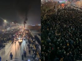 Protesta masive në Iran përfshijnë 173 qytete në ditën e 12-të të kryengritjes kombëtare, me përleshje, zjarrvënie dhe greva.