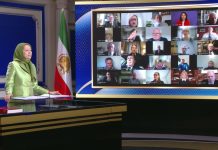Konferencë Ndërkombëtare Online – Mbështetje për Qeverinë e Përkohshme të NCRI-së Bazuar në Planin me Dhjetë Pika Lexoni fjalimin e plotë të Maryam Rajavi në Konferencën Ndërkombëtare Online për mbështetjen e Qeverisë së Përkohshme të NCRI-së bazuar në Planin me Dhjetë Pika – thirrje për njohjen e zgjidhjes së vetme për krizën e Iranit: rrëzimi i regjimit nga Rezistenca për paqe dhe liri.