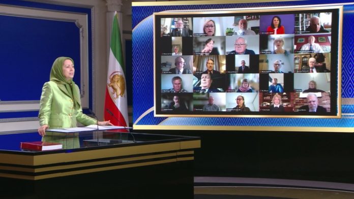 maryam-rajavi-konference-nderkombetare-qeveria-e-perkohshme-ncri-plani-dhjete-pikesh Lexoni fjalimin e plotë të Maryam Rajavi në Konferencën Ndërkombëtare Online për mbështetjen e Qeverisë së Përkohshme të NCRI-së bazuar në Planin me Dhjetë Pika – thirrje për njohjen e zgjidhjes së vetme për krizën e Iranit: rrëzimi i regjimit nga Rezistenca për paqe dhe liri.