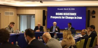 Mohammad Mohaddessin i NCRI-së në Bruksel kërkon fundin e pajtimit me Teheranin dhe mbështetje për ndryshimin e regjimit nga populli iranian. Analizon brishtësinë e regjimit pas emërimit të Mojtaba Khamenei, operacionet e rezistencës dhe qeverinë provizore bazuar në planin e Maryam Rajavi.