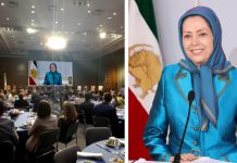 Briefing në Senatin Amerikan, “Irani: Drejt Paqes dhe Lirisë” Maryam Rajavi në briefingun e Senatit Amerikan “Irani: Drejt Paqes dhe Lirisë”: Zgjidhja e vërtetë për krizën në Iran qëndron te populli iranian, guximi i tij dhe rezistenca e organizuar. Ajo thekson se vetëm rrëzimi i diktaturës fetare mund të sjellë paqe të qëndrueshme dhe liri