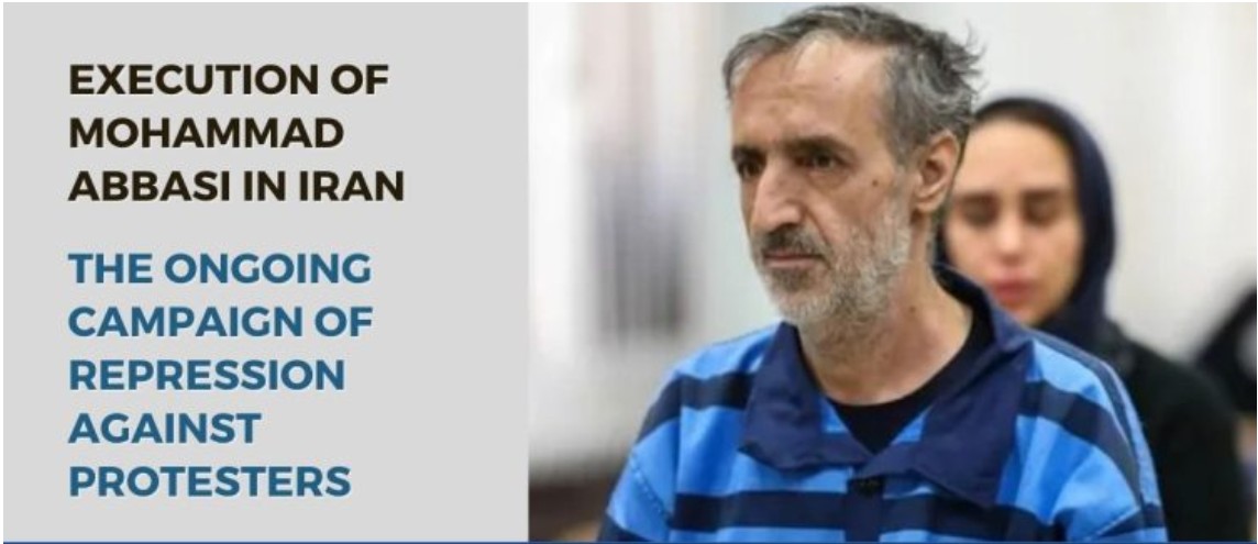 Regjimi iranian ekzekutoi me varje Mohammad Abbasi, 55 vjeç, në Burgun Ghezel Hesar për pjesëmarrje në kryengritjen e janarit. Vajza e tij Fatemeh u dënua me 25 vjet burg.