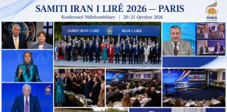 Konferenca Ndërkombëtare “Irani i Lirë 2026” u zhvillua të shtunën dhe të dielën, më 20 dhe 21 qershor. Dhjetëra personalitete të shquara politike, parlamentare, juridike dhe ushtarake nga Shtetet e Bashkuara, Europa dhe Kanadaja morën pjesë në këtë tubim dyditor në selinë e Këshillit Kombëtar të Rezistencës së Iranit në Paris.