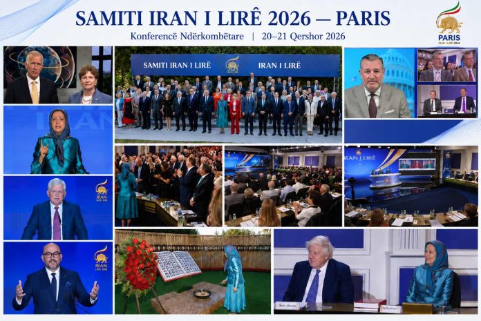 Samiti-Irani-i-Lire-Paris-20-dhe-21-qershor-2026 Konferenca Ndërkombëtare “Irani i Lirë 2026” u zhvillua të shtunën dhe të dielën, më 20 dhe 21 qershor. Dhjetëra personalitete të shquara politike, parlamentare, juridike dhe ushtarake nga Shtetet e Bashkuara, Europa dhe Kanadaja morën pjesë në këtë tubim dyditor në selinë e Këshillit Kombëtar të Rezistencës së Iranit në Paris.