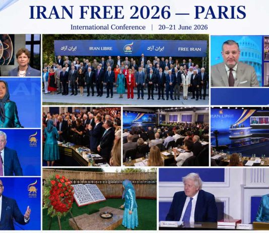 Samiti “Irani i Lirë” Paris – 20 dhe 21 qershor 2026 Konferenca Ndërkombëtare “Irani i Lirë 2026” u zhvillua në Paris me pjesëmarrjen e personaliteteve të shquara si Charles Michel, Boris Johnson, Gjeneral James Jones e të tjerë. Mbështetje e fortë për Maryam Rajavi, Rezistencën Iraniane dhe Planin 10-Pikësh për një Iran demokratik, laik dhe jo-bërthamor
