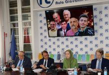Konferenca Ndërkombëtare në Romë Mbështet Alternativën e NCRI-së dhe Planin me Dhjetë Pika të Maryam Rajavi Më 17 korrik 2026, në Fondacionin Luigi Einaudi në Romë, personalitete ndërkombëtare si Maryam Rajavi, Rudy Giuliani dhe senatorë italianë mbështetën fuqishëm Këshillin Kombëtar të Rezistencës së Iranit dhe Planin me Dhjetë Pika si zgjidhje demokratike kundër regjimit klerikal.