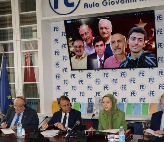 Konferenca Ndërkombëtare në Romë Mbështet Alternativën e NCRI-së dhe Planin me Dhjetë Pika të Maryam Rajavi Më 17 korrik 2026, në Fondacionin Luigi Einaudi në Romë, personalitete ndërkombëtare si Maryam Rajavi, Rudy Giuliani dhe senatorë italianë mbështetën fuqishëm Këshillin Kombëtar të Rezistencës së Iranit dhe Planin me Dhjetë Pika si zgjidhje demokratike kundër regjimit klerikal.