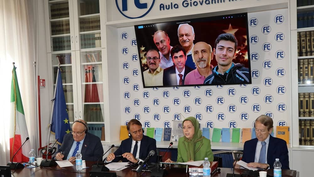Më 17 korrik 2026, në Fondacionin Luigi Einaudi në Romë, personalitete ndërkombëtare si Maryam Rajavi, Rudy Giuliani dhe senatorë italianë mbështetën fuqishëm Këshillin Kombëtar të Rezistencës së Iranit dhe Planin me Dhjetë Pika si zgjidhje demokratike kundër regjimit klerikal.