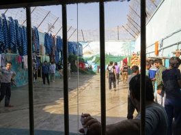 Iran: Greva urie në 66 burgje kundër ekzekutimeve Të burgosur në oborrin e Burgut Qendror të Qomit, i njohur si burgu Langarud, në Iran.